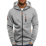 Simon Zip-Up Drawstring Hoodie Sweater