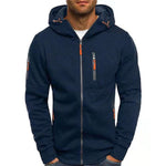 Simon Zip-Up Drawstring Hoodie Sweater