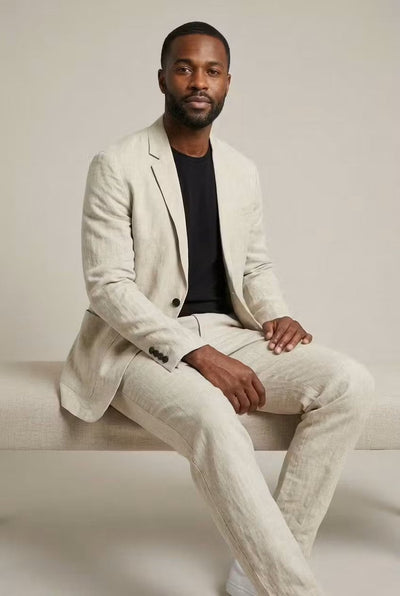 Alexander Relaxed-Fit Linen Blazer and Trouser Set
