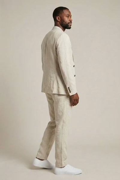 Simon Relaxed-Fit Linen Blazer and Trouser Set