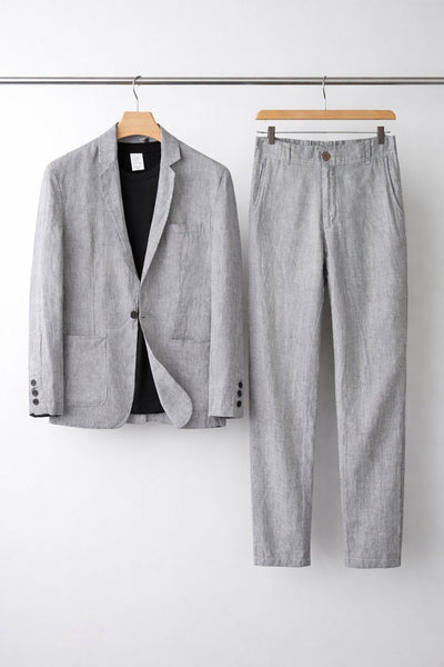 Simon Relaxed-Fit Linen Blazer and Trouser Set