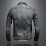 Tobias Retro Vintage Zip-Up Denim Jacket
