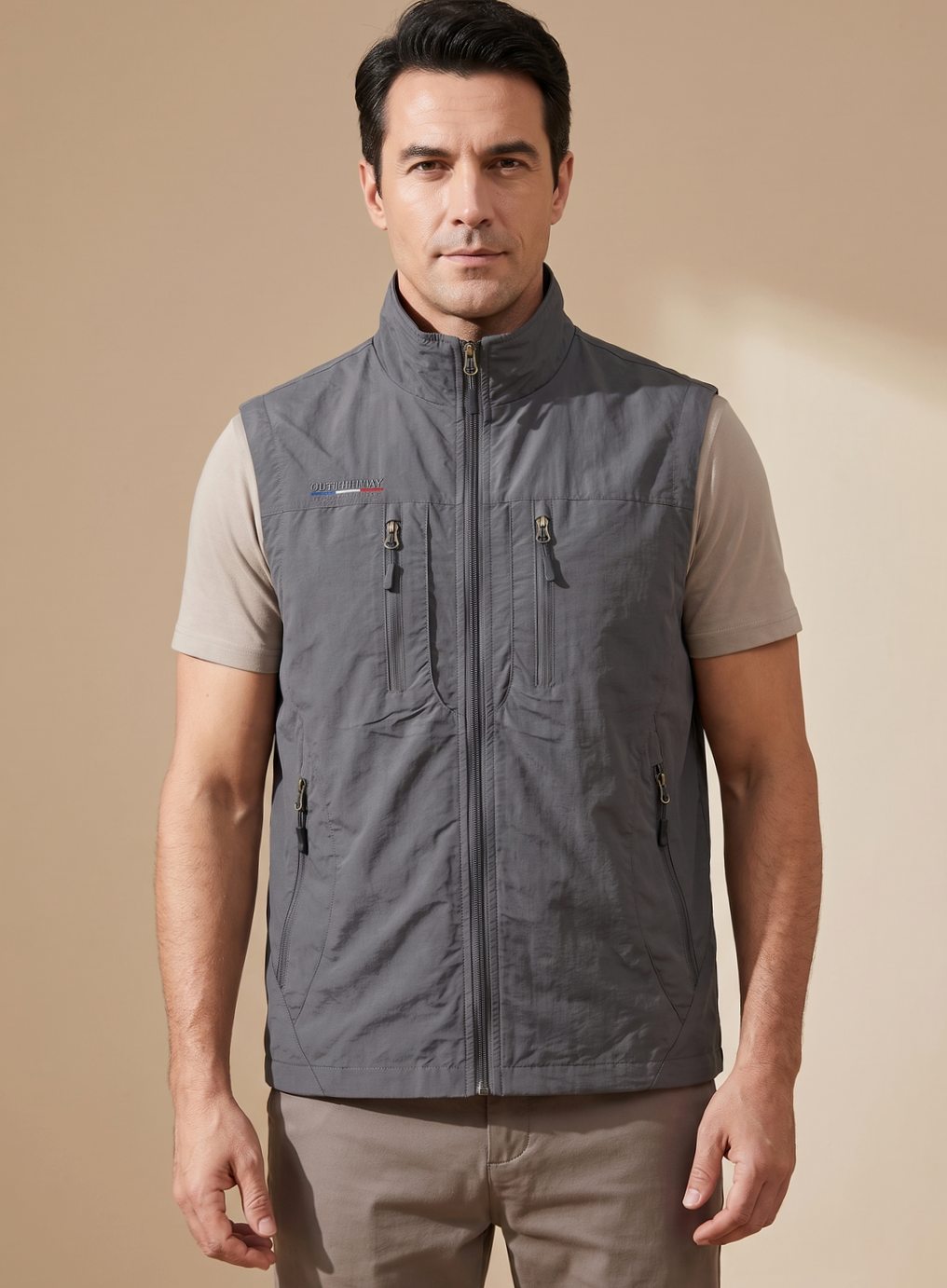 Moritz Sleeveless Breathable Zip Cargo Vest