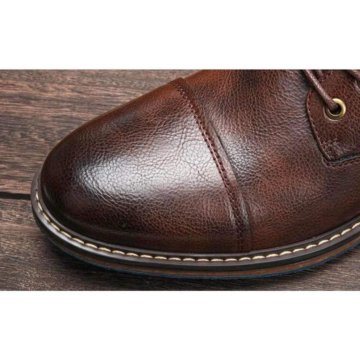 Maximilian Classic Oxford Leather Lace-Up Boots