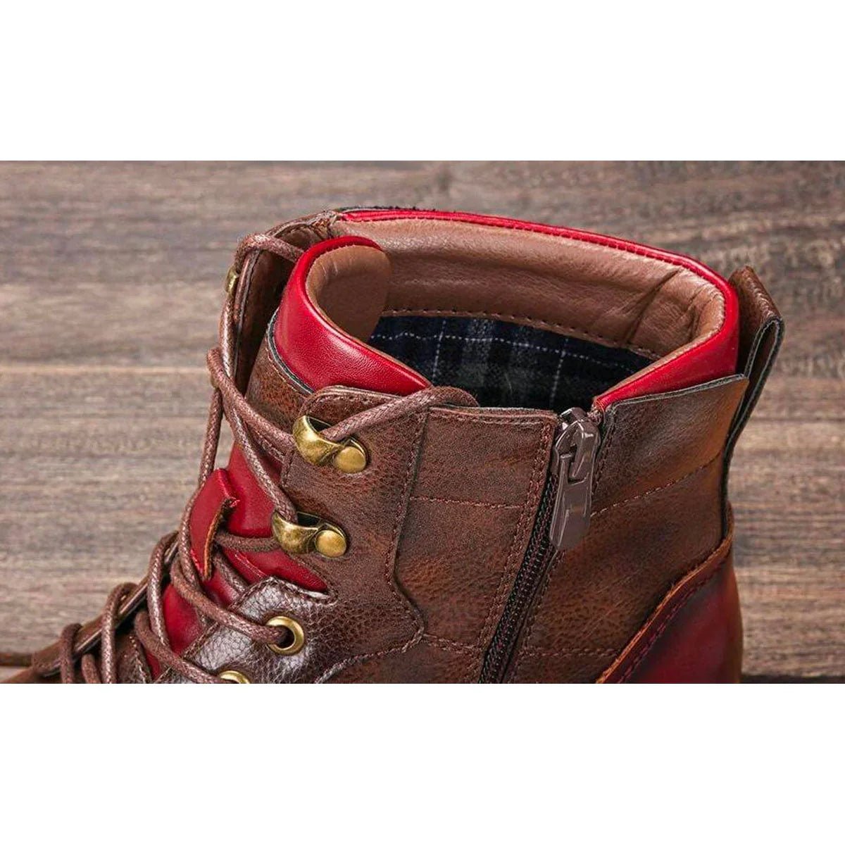 Maximilian Classic Oxford Leather Lace-Up Boots