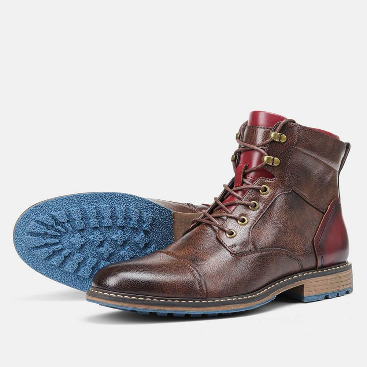 Maximilian Classic Oxford Leather Lace-Up Boots