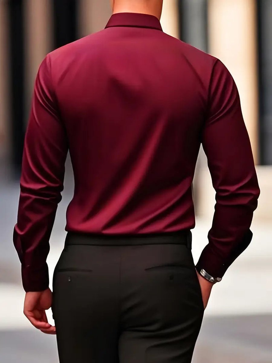 Stefan Slim-Fit Wrinkle-Free Business Shirt