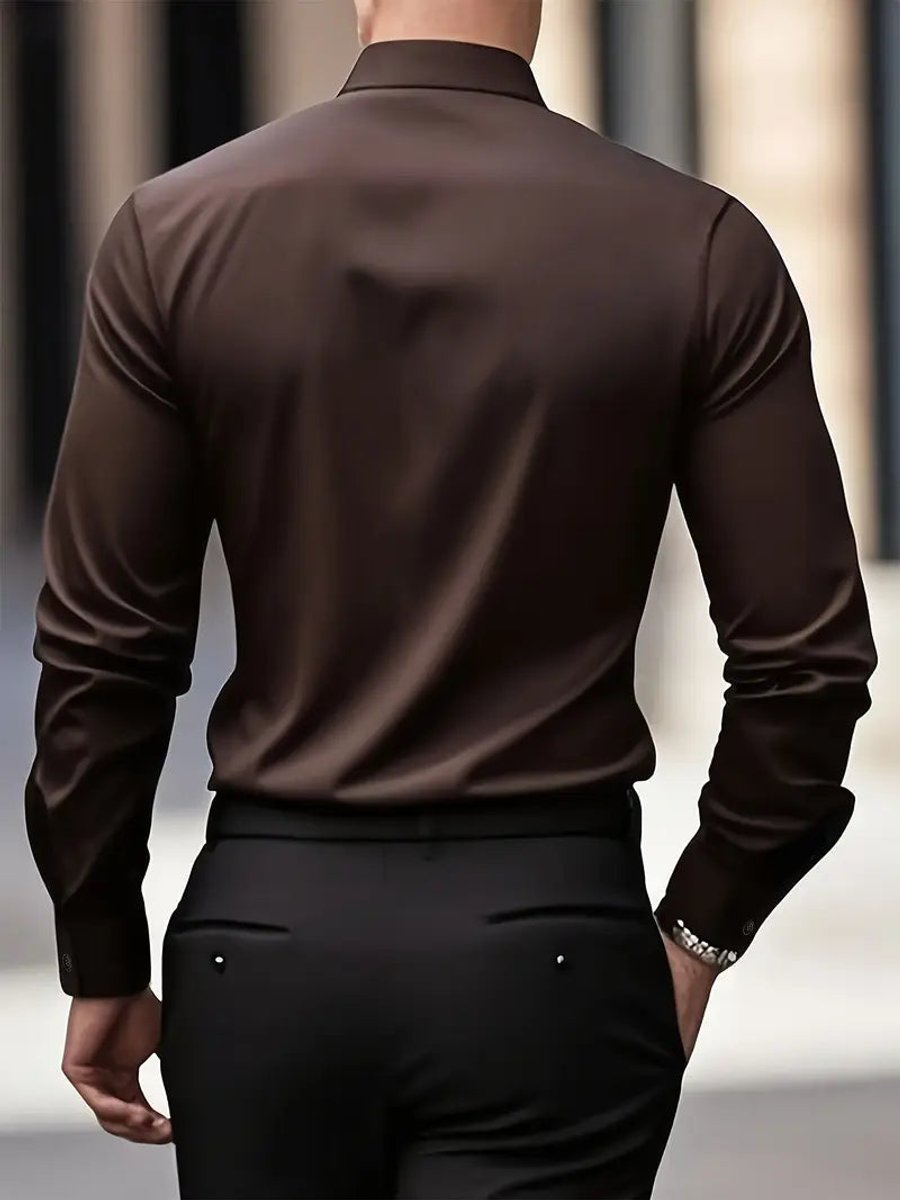 Stefan Slim-Fit Wrinkle-Free Business Shirt