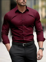 Stefan Slim-Fit Wrinkle-Free Business Shirt