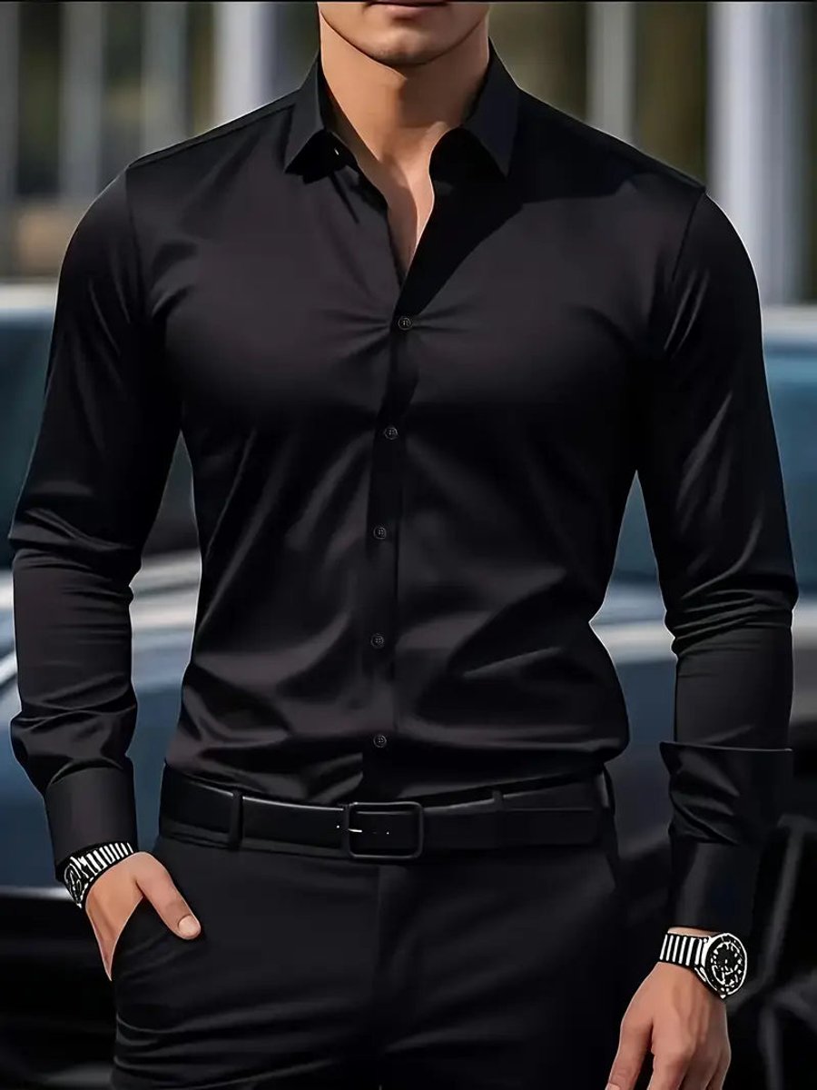 Stefan Slim-Fit Wrinkle-Free Business Shirt