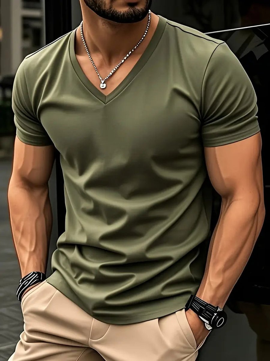 Stefan Slim-Fit V-Neck T-Shirt