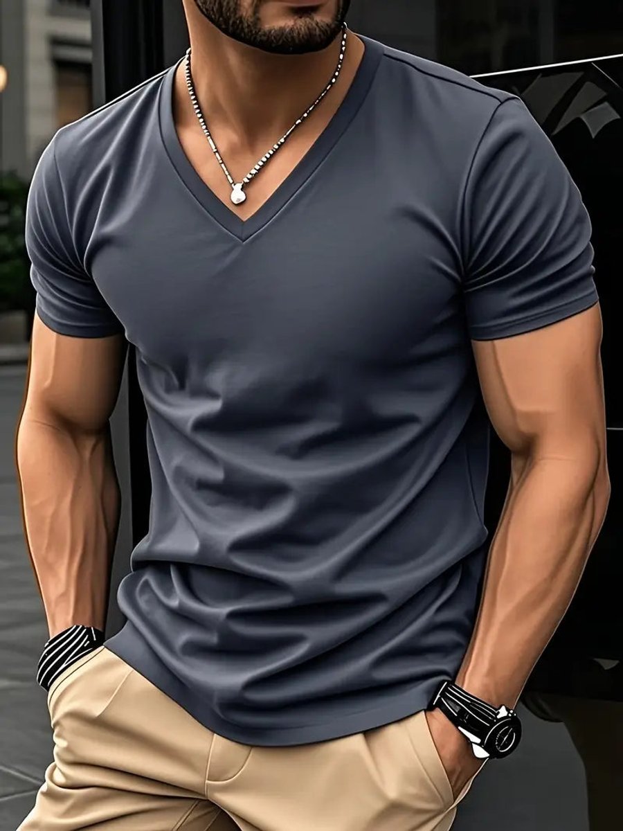 Stefan Slim-Fit V-Neck T-Shirt