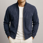 Dominik Slim-Fit Suede Bomber Jacket