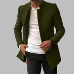 Matthias Slim-Fit Wool Coat with Elegant Stand Collar