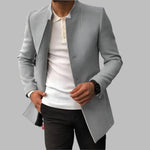 Matthias Slim-Fit Wool Coat with Elegant Stand Collar