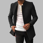 Matthias Slim-Fit Wool Coat with Elegant Stand Collar