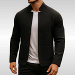 Moritz Stand Collar Quilted Jacket with Two-Button Closure
