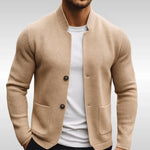 Moritz Stand Collar Quilted Jacket with Two-Button Closure