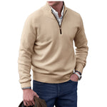 Elias Regular Fit Quarter-Zip Sweater