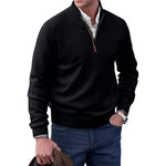 Elias Regular Fit Quarter-Zip Sweater