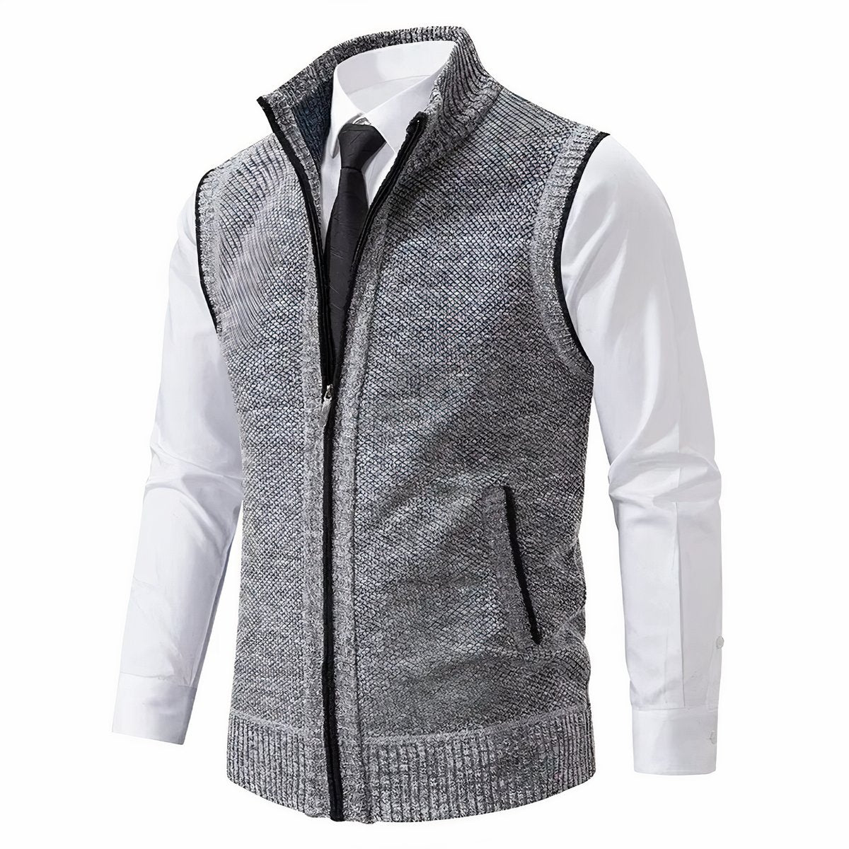 Elias Sleeveless Zip Fleece Cardigan