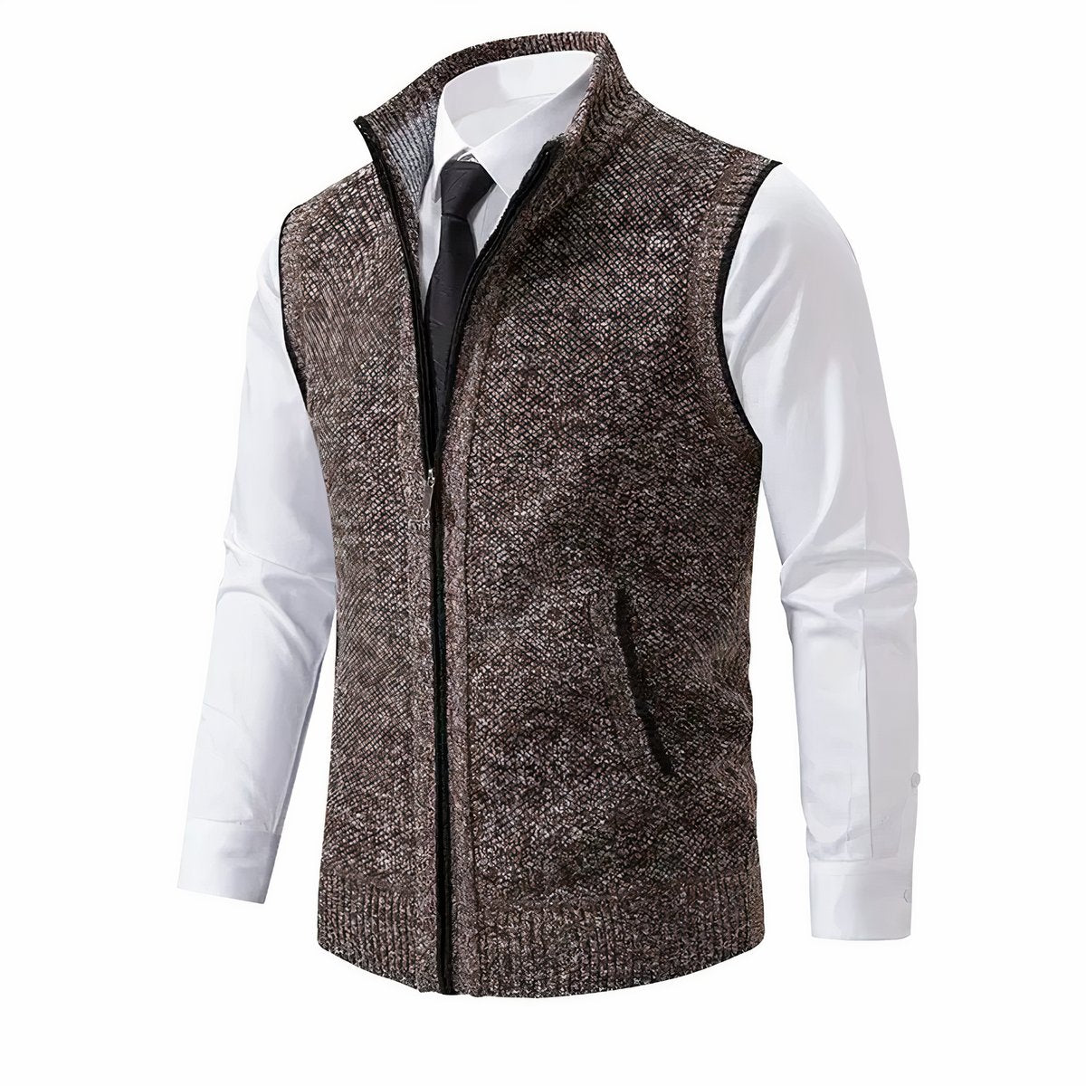Elias Sleeveless Zip Fleece Cardigan