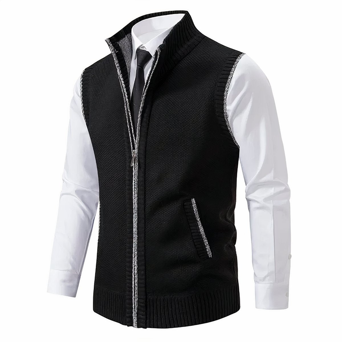 Elias Sleeveless Zip Fleece Cardigan