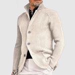 Stefan Waffle-Knit Button-Front Cardigan