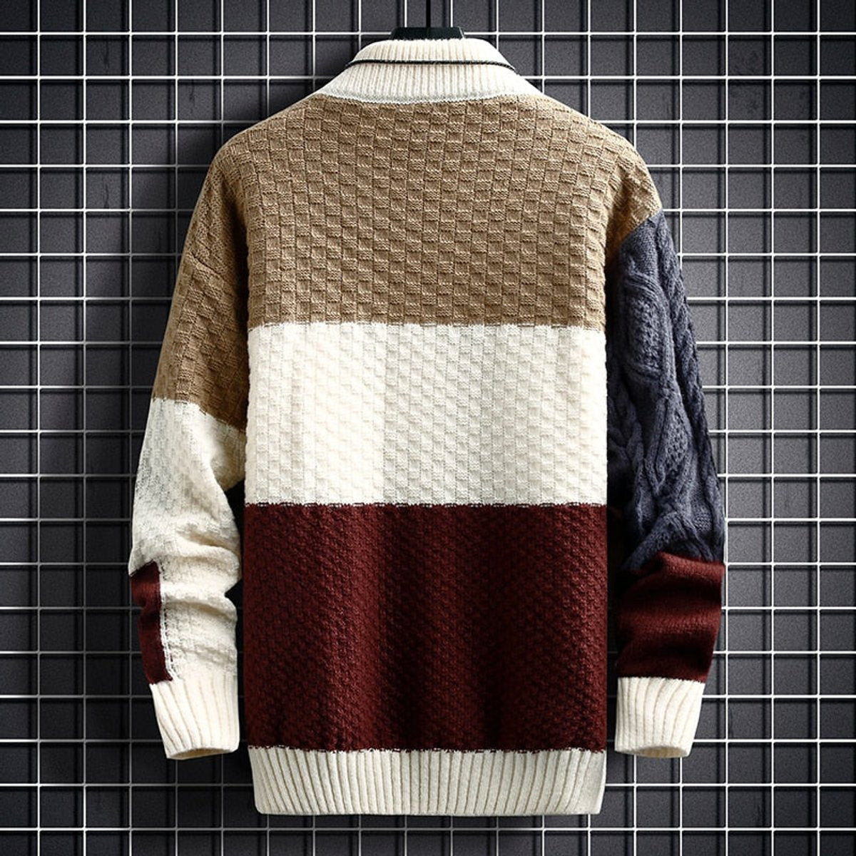 Alexander Colorblock Chunky Knit Cardigan