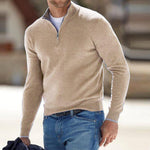 Dominik Regular Fit Half-Zip Knit Sweater