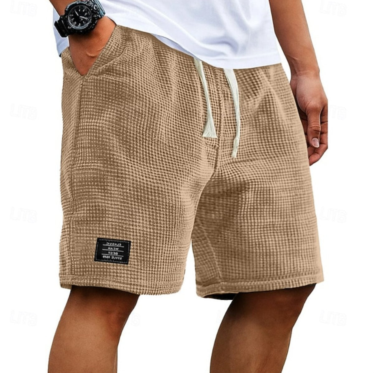 Julian Textured Drawstring Shorts