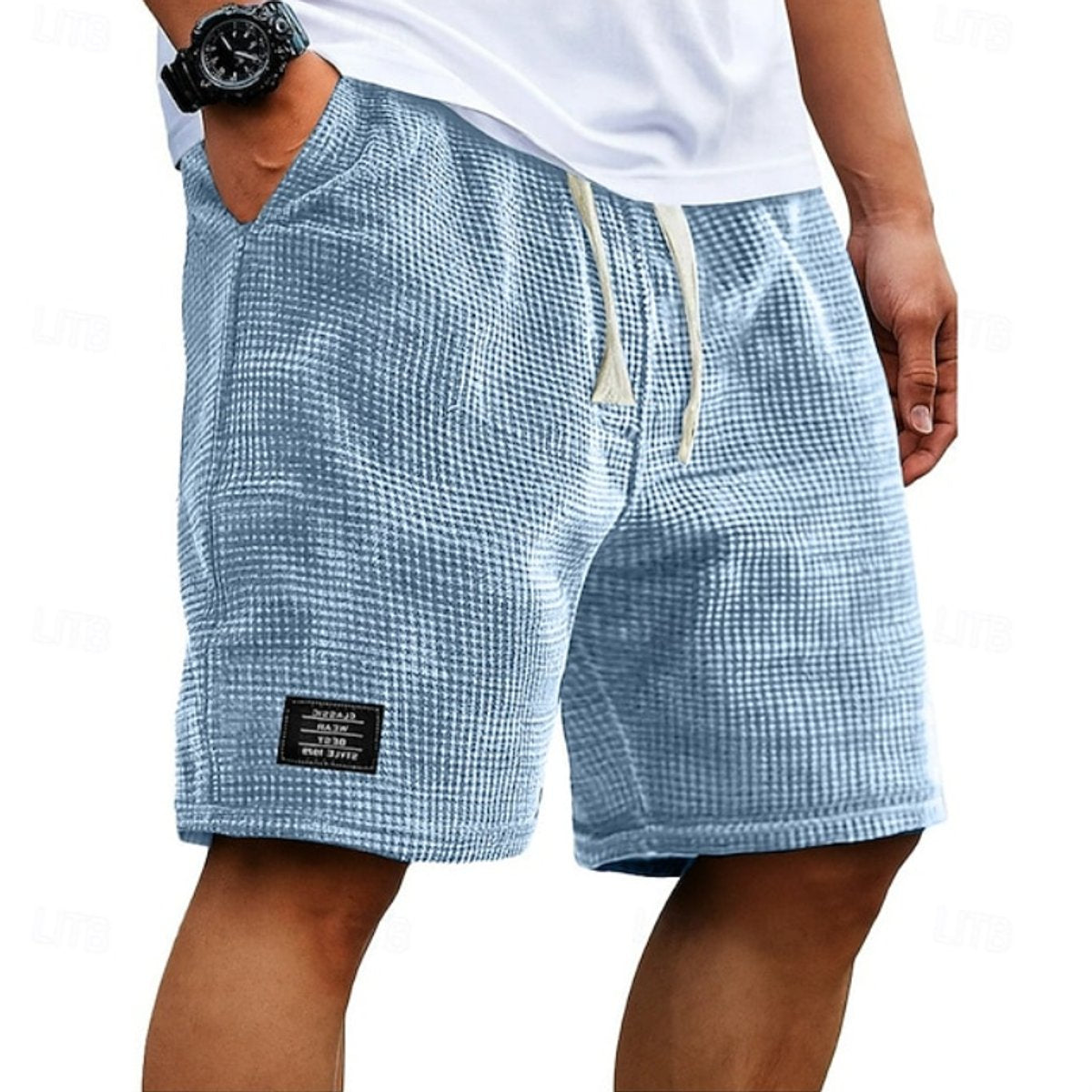 Julian Textured Drawstring Shorts