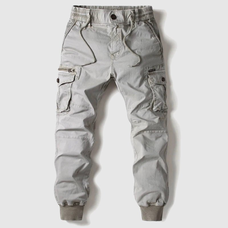 Stefan Tactical Cargo Joggers with Elastic Waist