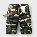 Matthias Camo Cargo Shorts with Belt