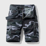 Matthias Camo Cargo Shorts with Belt