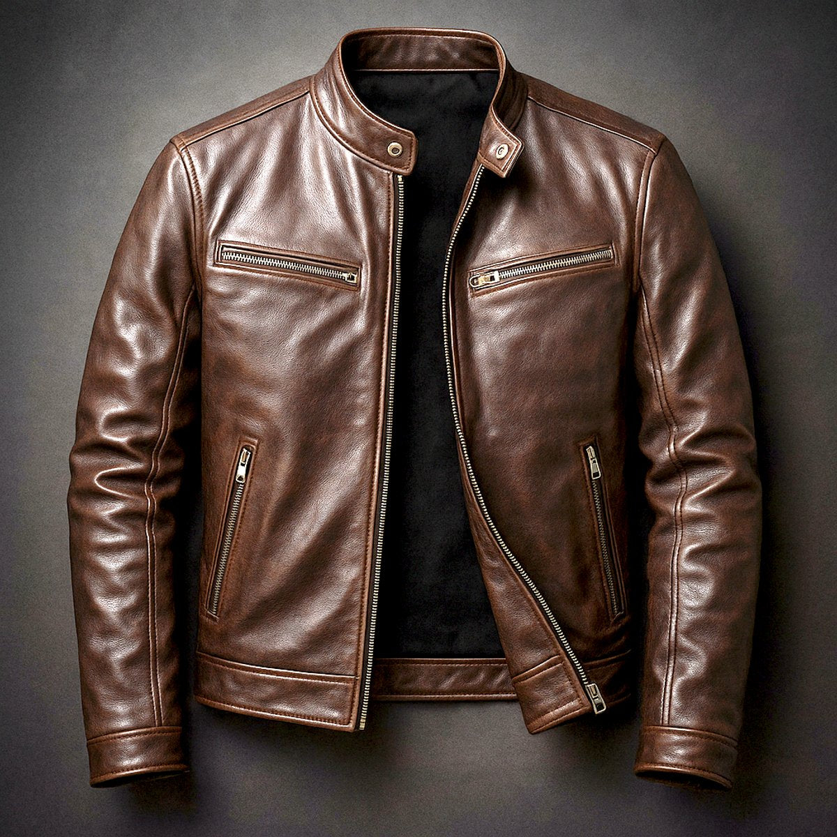 Maximilian Vintage Genuine Leather Biker Jacket