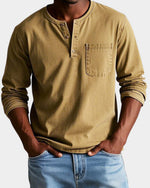 Matthias Vintage Long-Sleeve Henley Shirt