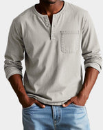 Matthias Vintage Long-Sleeve Henley Shirt