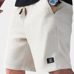 Niklas Waffle-Knit Relaxed-Fit Drawstring Shorts