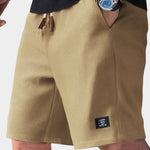 Niklas Waffle-Knit Relaxed-Fit Drawstring Shorts