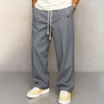 Sebastian Modern Wide-Leg Drawstring Pants