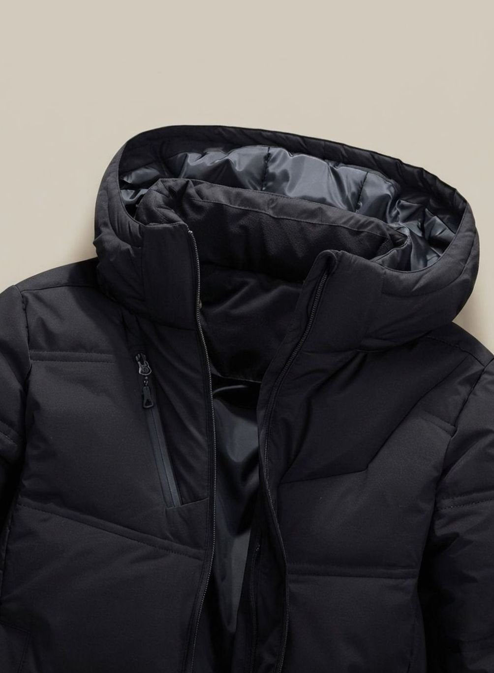 Leon Insulated Hooded Jacket with Removable Hood