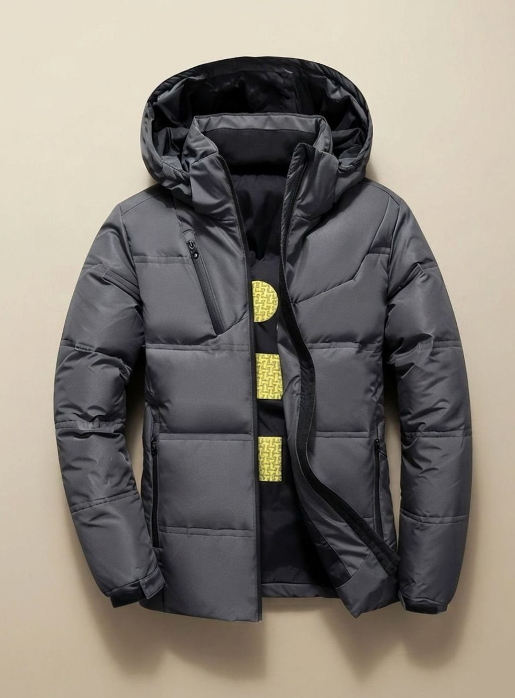 Leon Insulated Hooded Jacket with Removable Hood