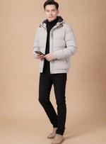 Christian Quilted Insulated Hooded Winter Jacket