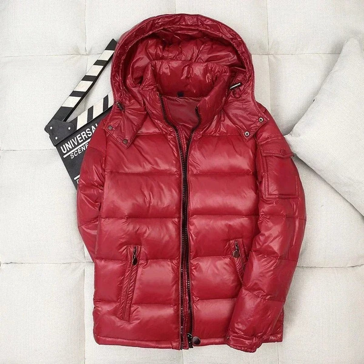 Moritz Shiny Hooded Down Puffer Jacket