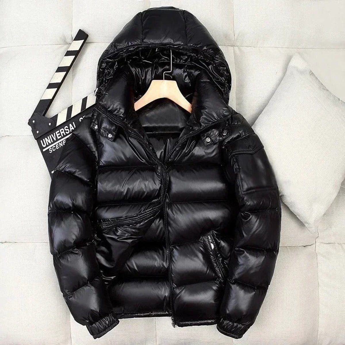 Moritz Shiny Hooded Down Puffer Jacket
