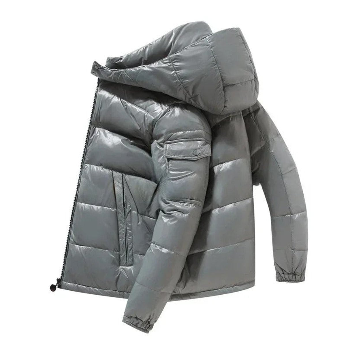 Moritz Shiny Hooded Down Puffer Jacket