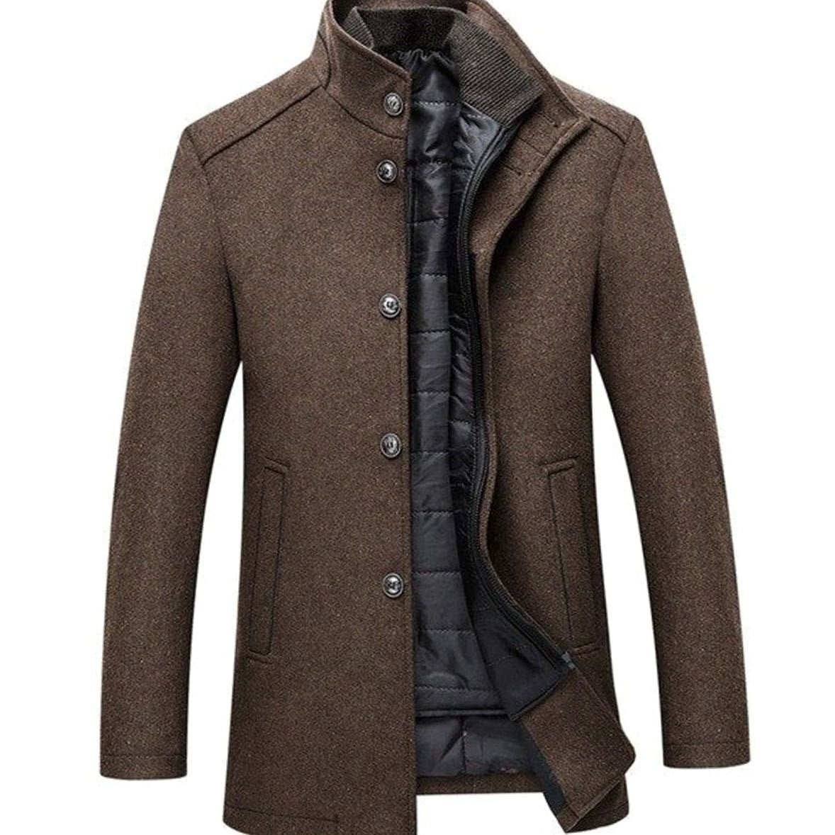 Niklas Quilted Lining Wool Coat
