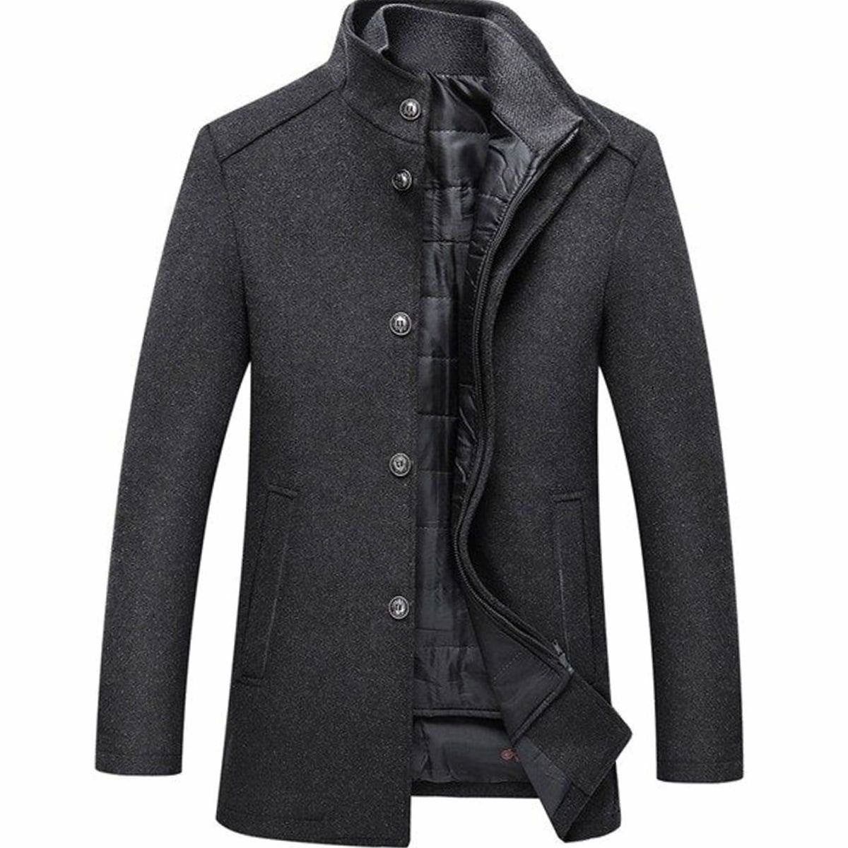 Niklas Quilted Lining Wool Coat