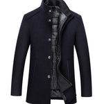 Niklas Quilted Lining Wool Coat
